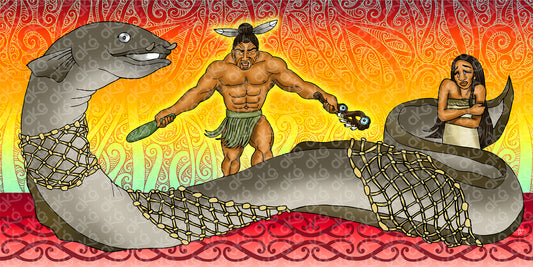 Māui and Tuna Māui Mural