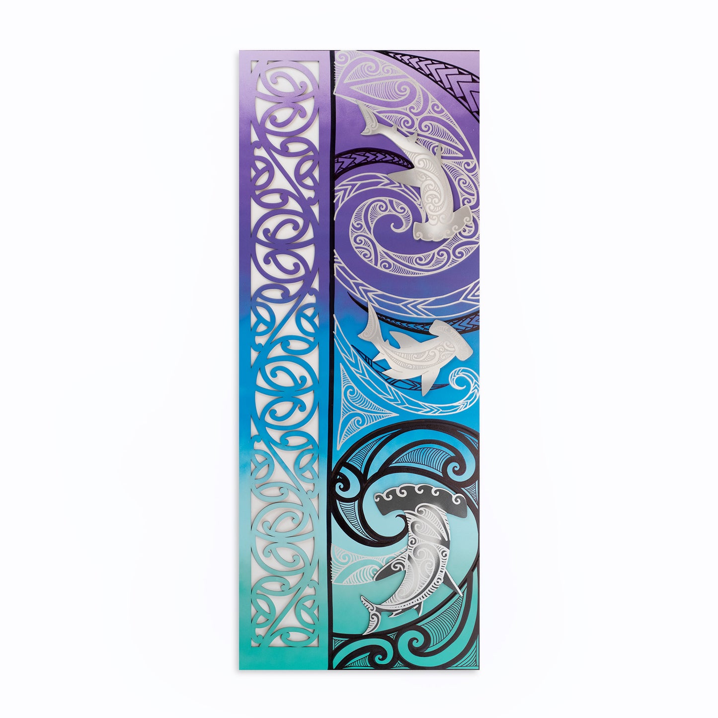 Shark Panel - Purple & Green Gradient