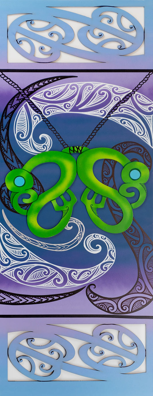 Taonga Panel - Purple & Blue Gradient V2