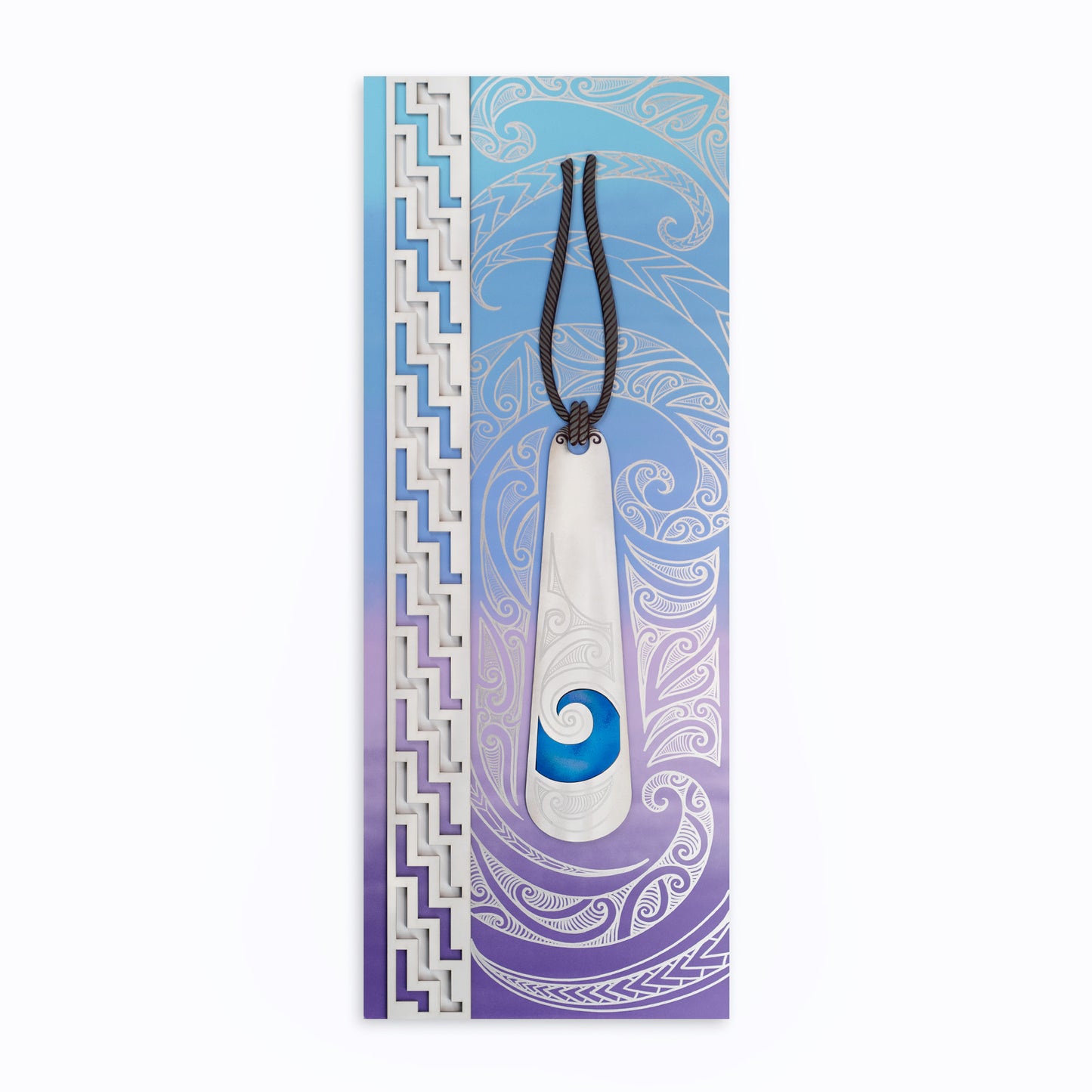 Taonga Panel - White & Silver