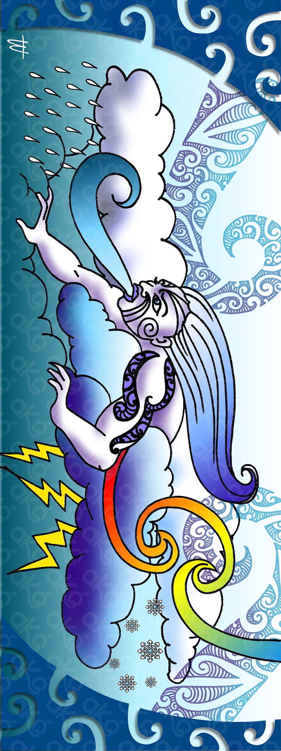 Atua Wall Panel - Tāwhirimātea