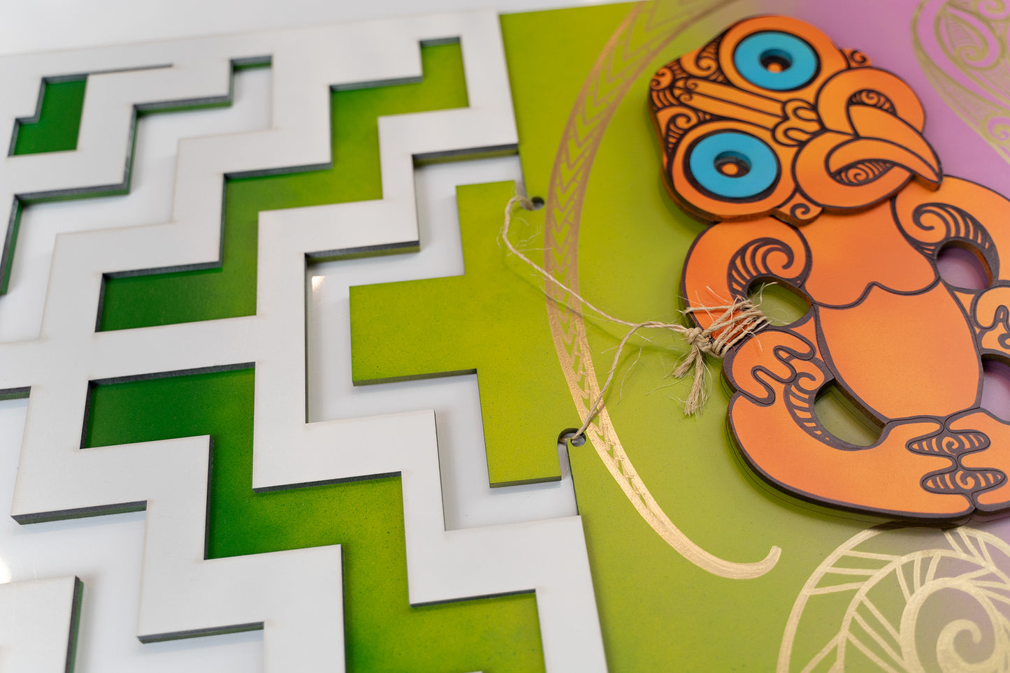 Tiki Panel - Gold Pattern