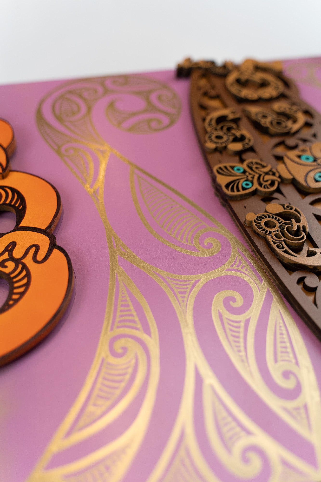 Tiki Panel - Gold Pattern