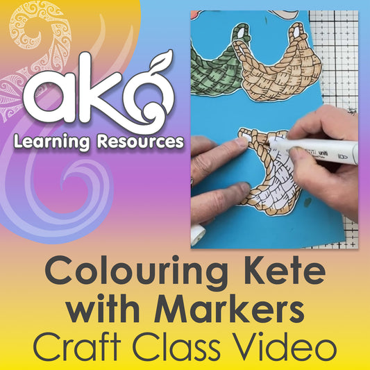 Crafting: Colouring Kete with Markers