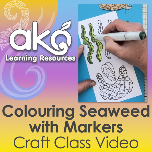 Crafting: Colouring Seaweed with Markers