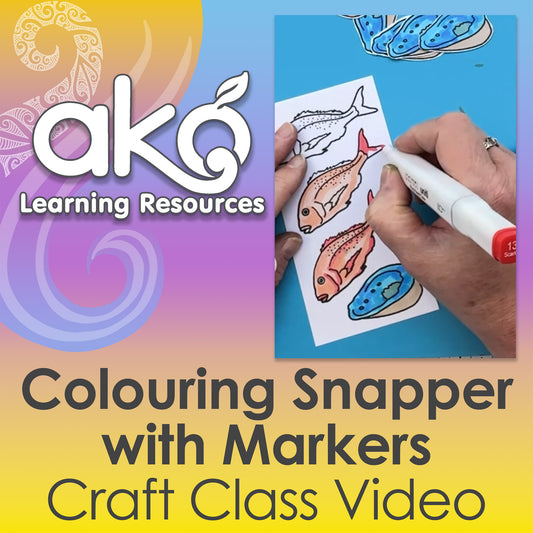 Crafting: Colouring Snapper with Markers
