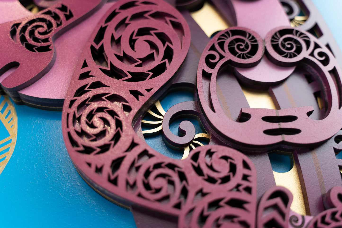 Waka Panel - Purple & Gold