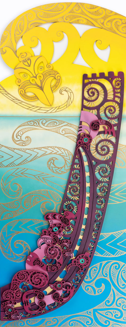 Waka Panel - Purple & Gold