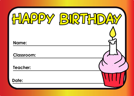 Certificate - Happy Birthday Style 1