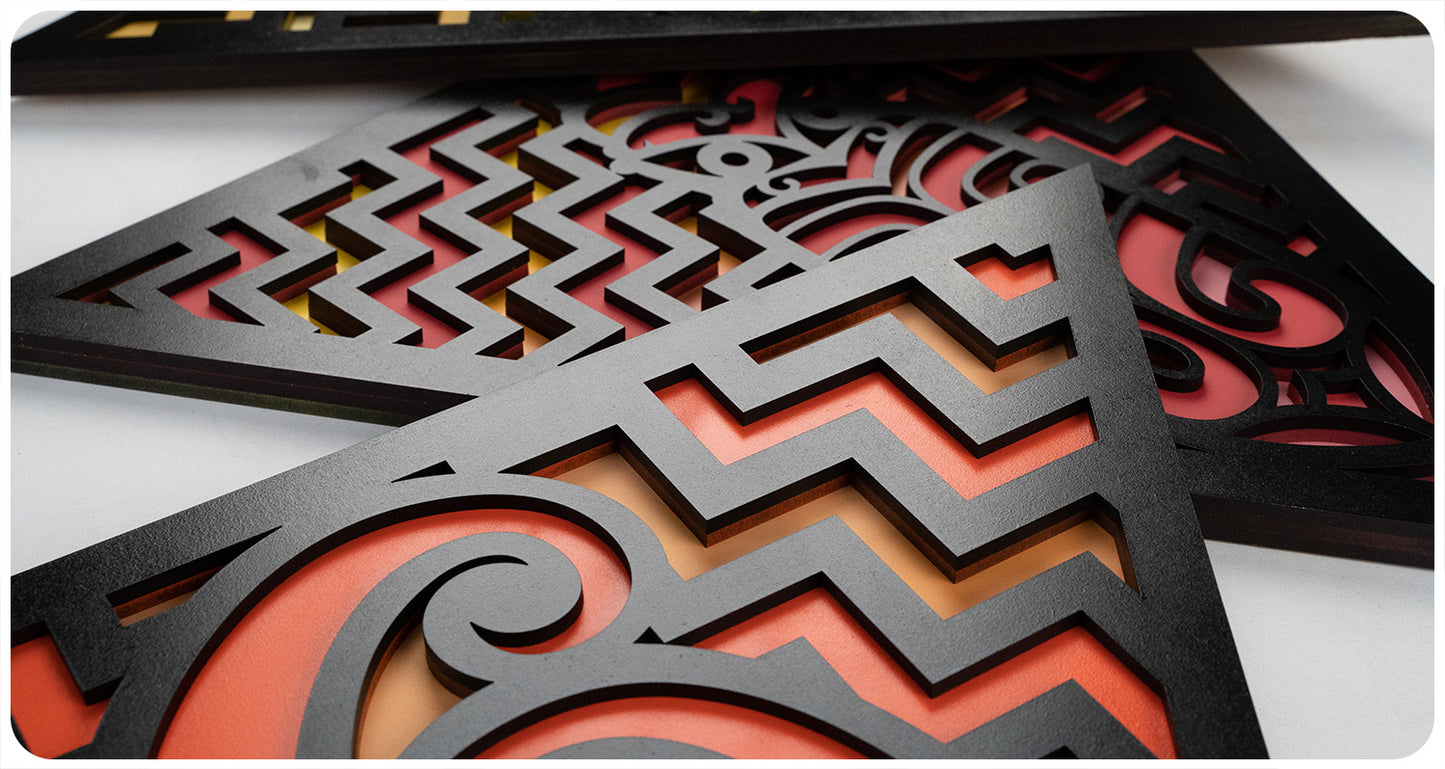 Te Whāriki - Indoor Triangle Wall Set