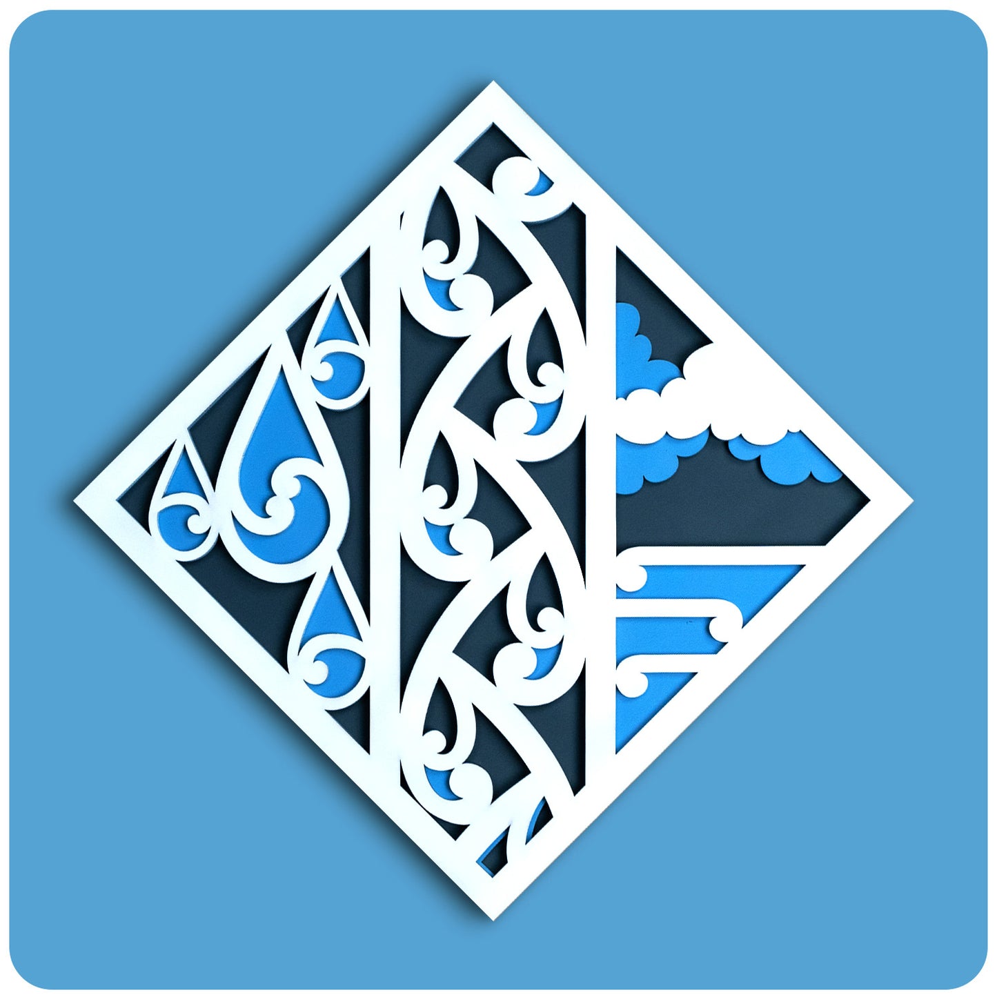 Matariki Large Diamond - Waipunarangi