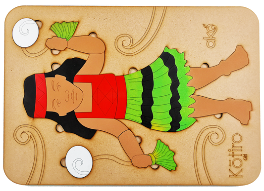 Kōtiro (Girl) Large Wooden Puzzle