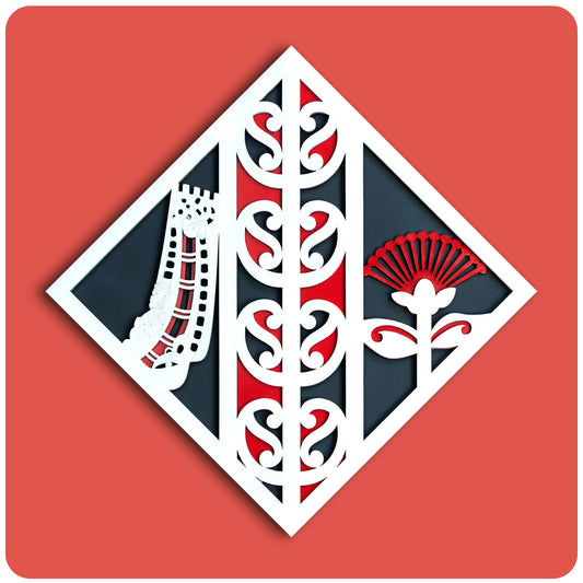 Matariki Large Diamond - Pōhutukawa