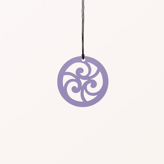 Te Ao Māori (The World) - Purple - Medium Necklace