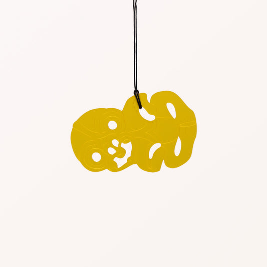 Hei Tiki - Yellow - Medium Necklace