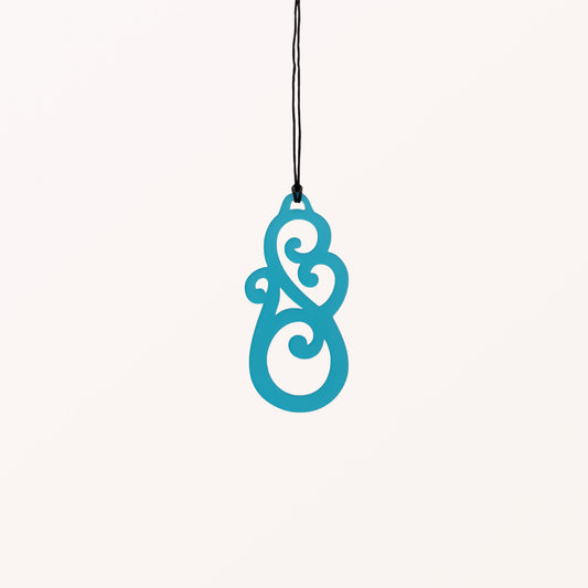Whare Tangata - Blue - Medium Necklace