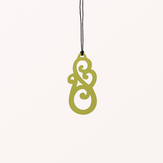 Whare Tangata - Green - Medium Necklace