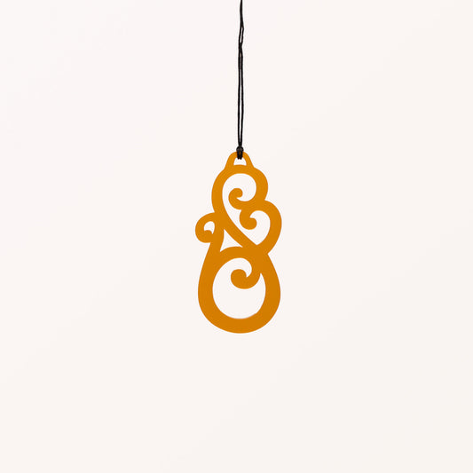 Whare Tangata - Orange - Medium Necklace