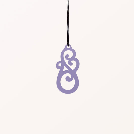 Whare Tangata - Purple - Medium Necklace