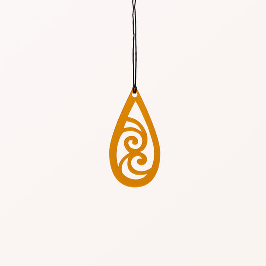 Waiora (Living Water) - Orange - Medium Necklace