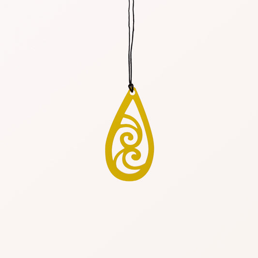 Waiora (Living Water) - Yellow - Medium Necklace