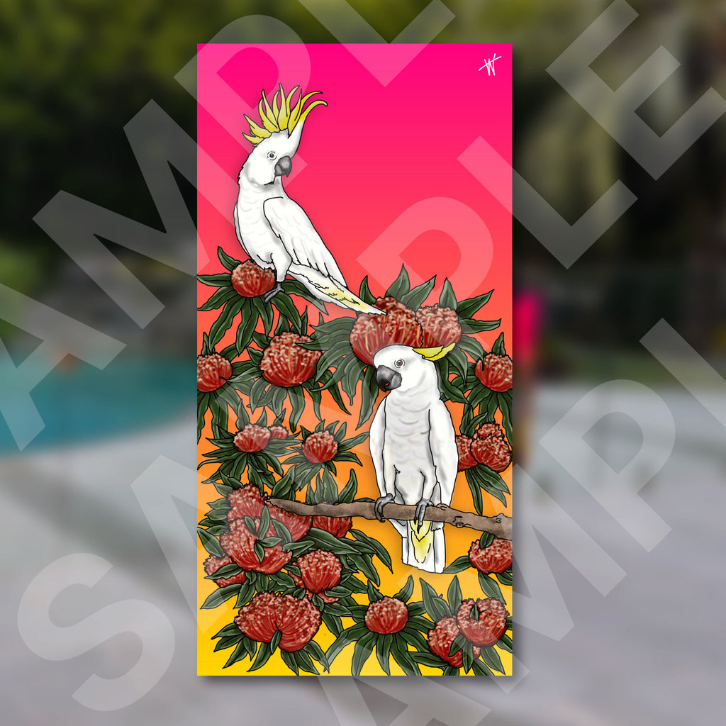 Cockatoo Waterproof Outdoor Wall Art