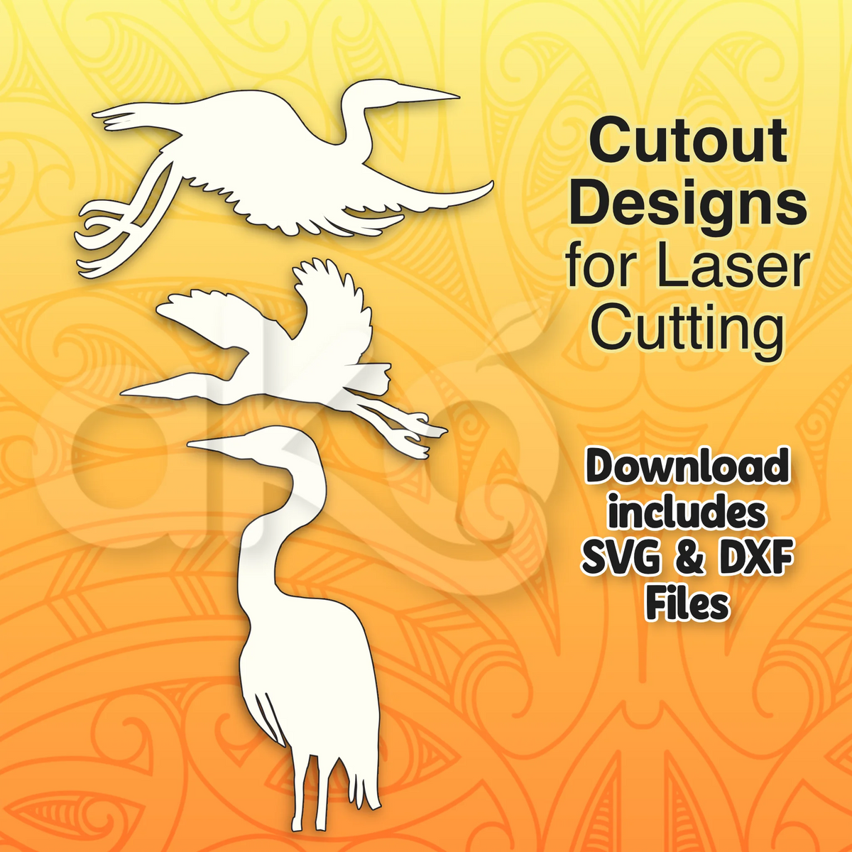 Cutouts Kōtuku