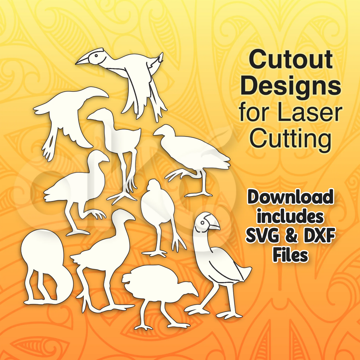 Cutouts Pūkeko 1