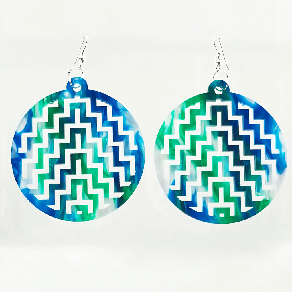 Double Poutama Earrings