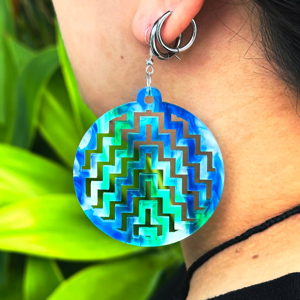 Double Poutama Earrings