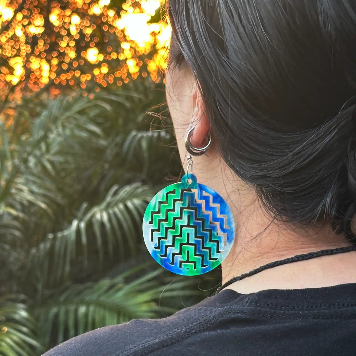 Double Poutama Earrings