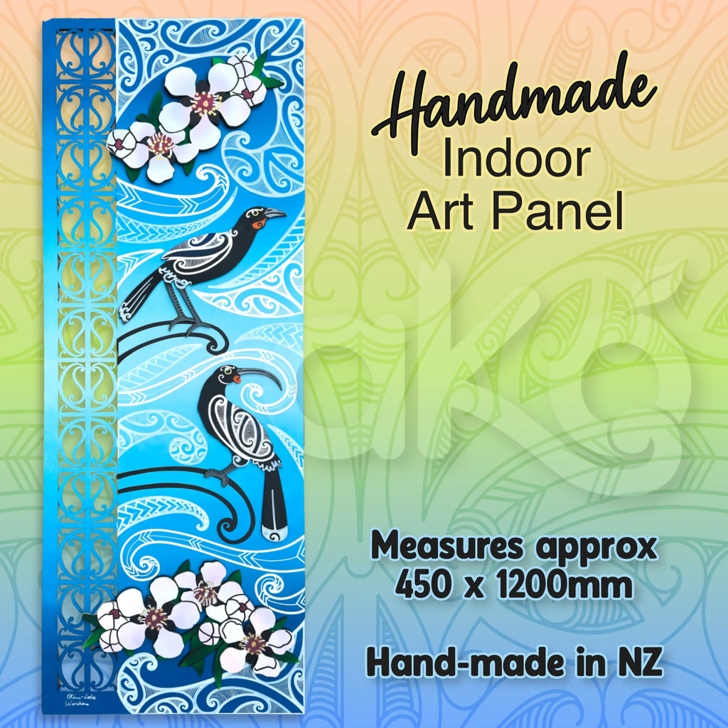 Huia and Mānuka Indoor Art Panel