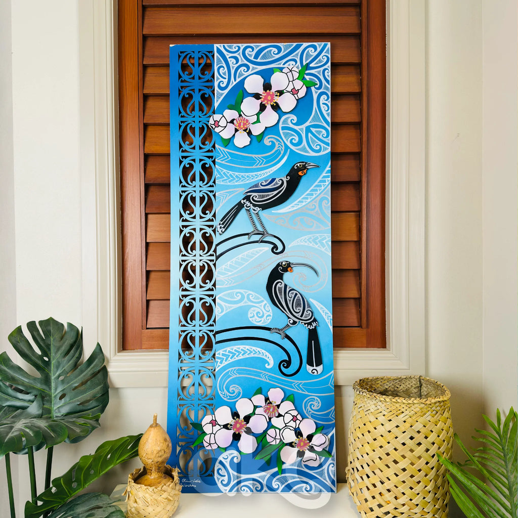 Huia and Mānuka Indoor Art Panel