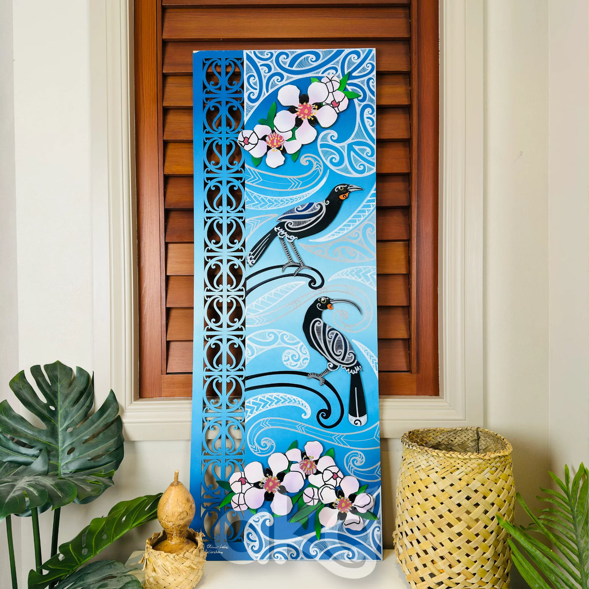 Huia and Mānuka Indoor Art Panel