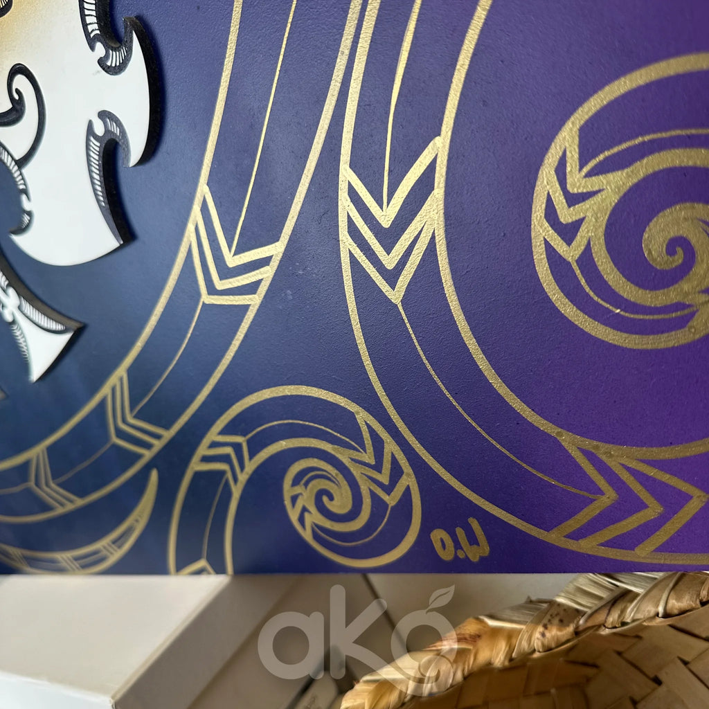 Kape (purple) Indoor Art Panel
