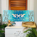 Kape (teal) Indoor Art Panel
