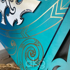 Kape (teal) Indoor Art Panel