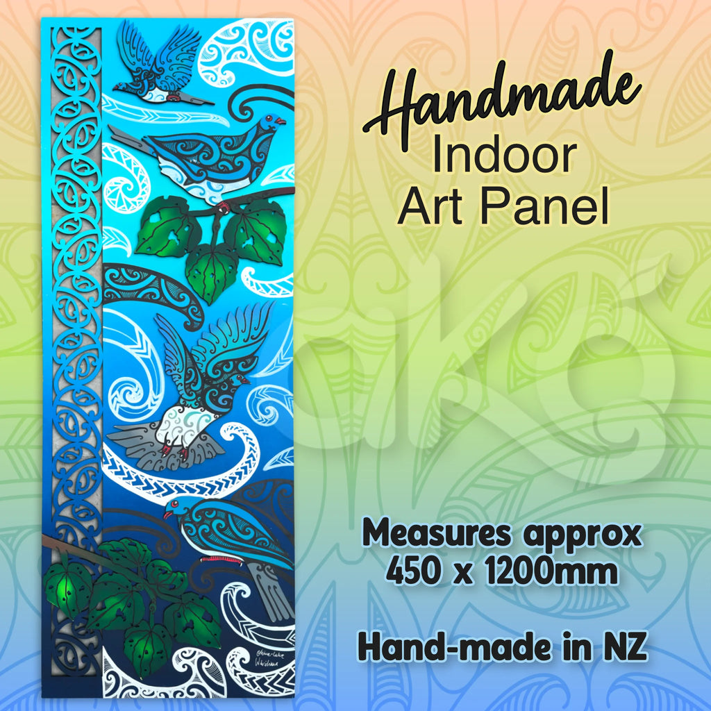 Kererū Kawakawa Indoor Art Panel