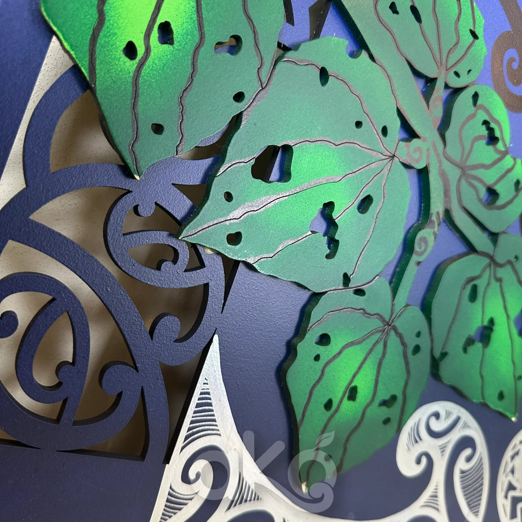 Kererū Kawakawa Indoor Art Panel