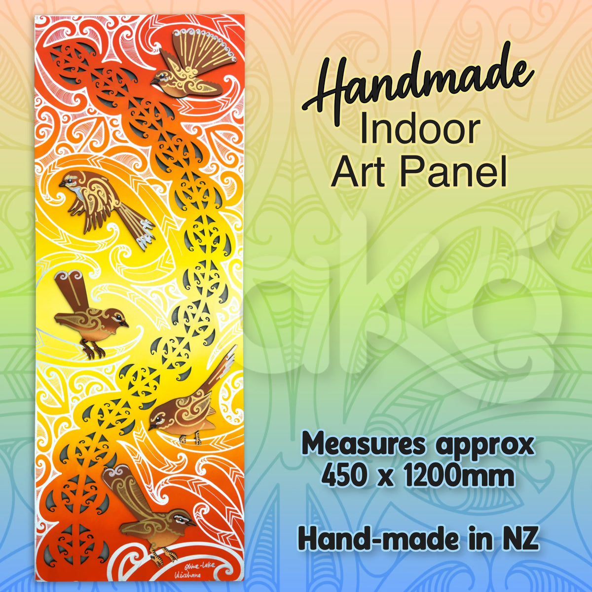 Pīwakawaka Indoor Art Panel