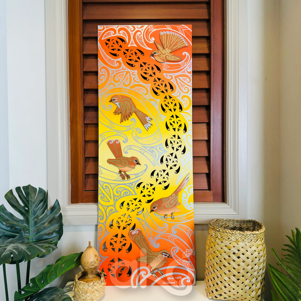 Pīwakawaka Indoor Art Panel