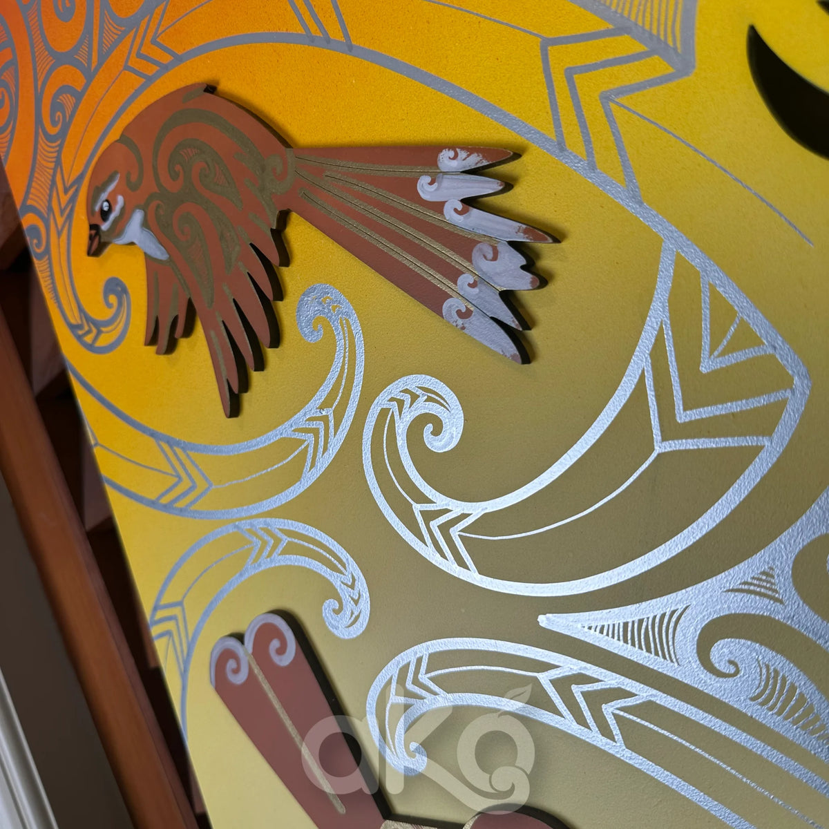 Pīwakawaka Indoor Art Panel