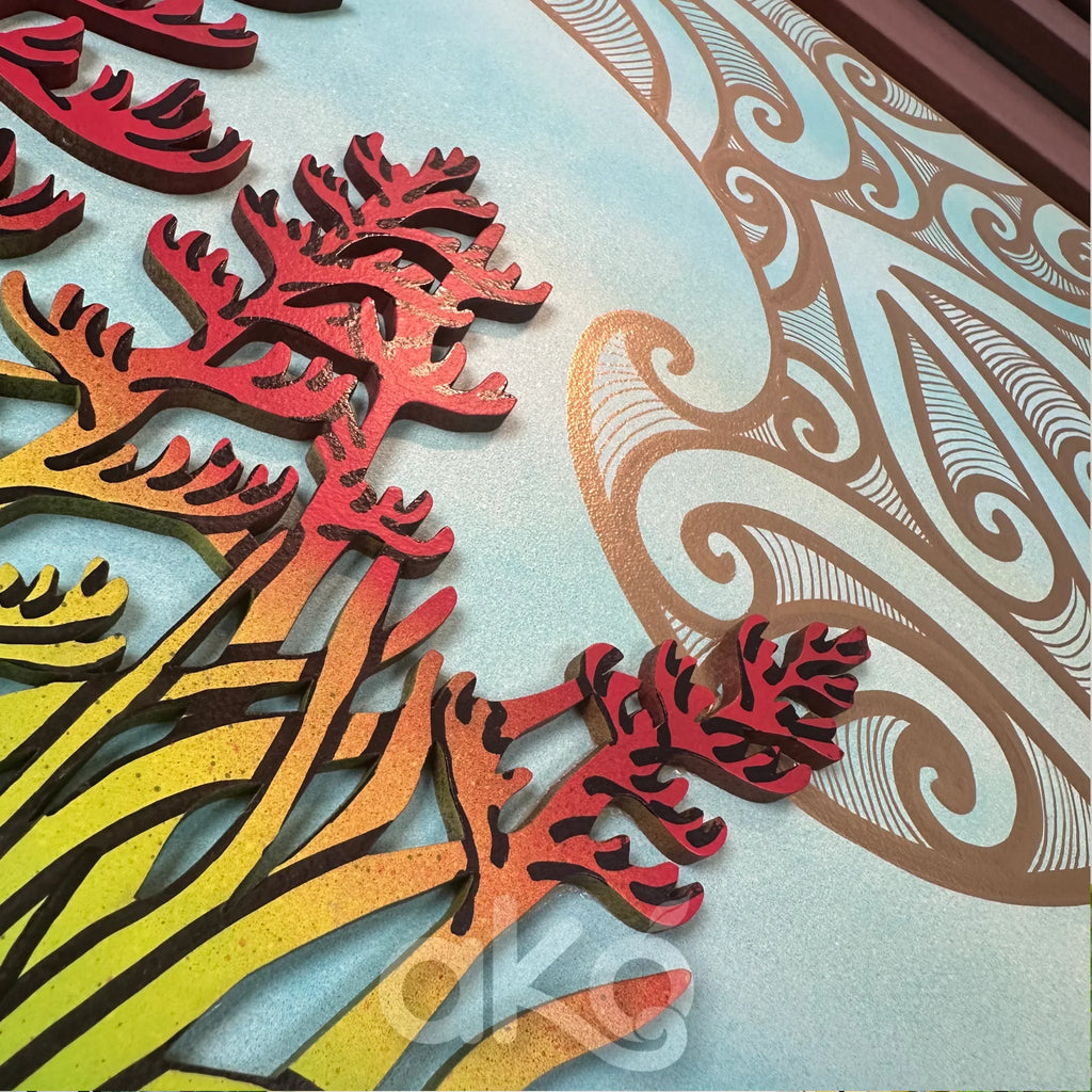 Pūkeko Harakeke Indoor Art Panel