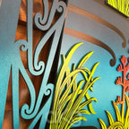 Pūkeko Harakeke Indoor Art Panel