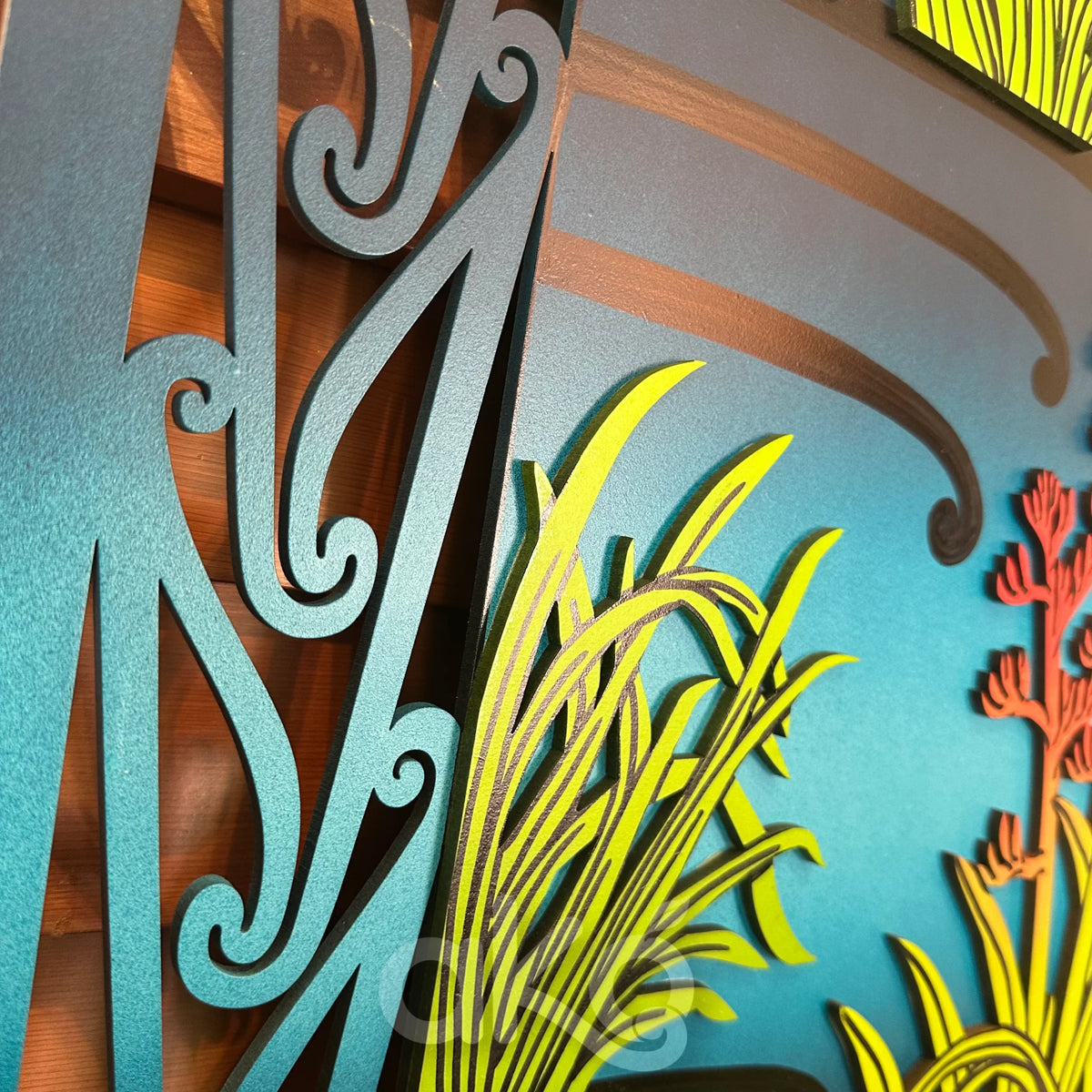 Pūkeko Harakeke Indoor Art Panel