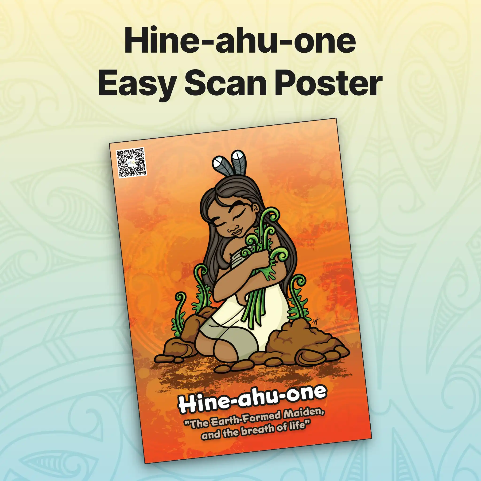 Hine-ahu-one Easy Scan Poster