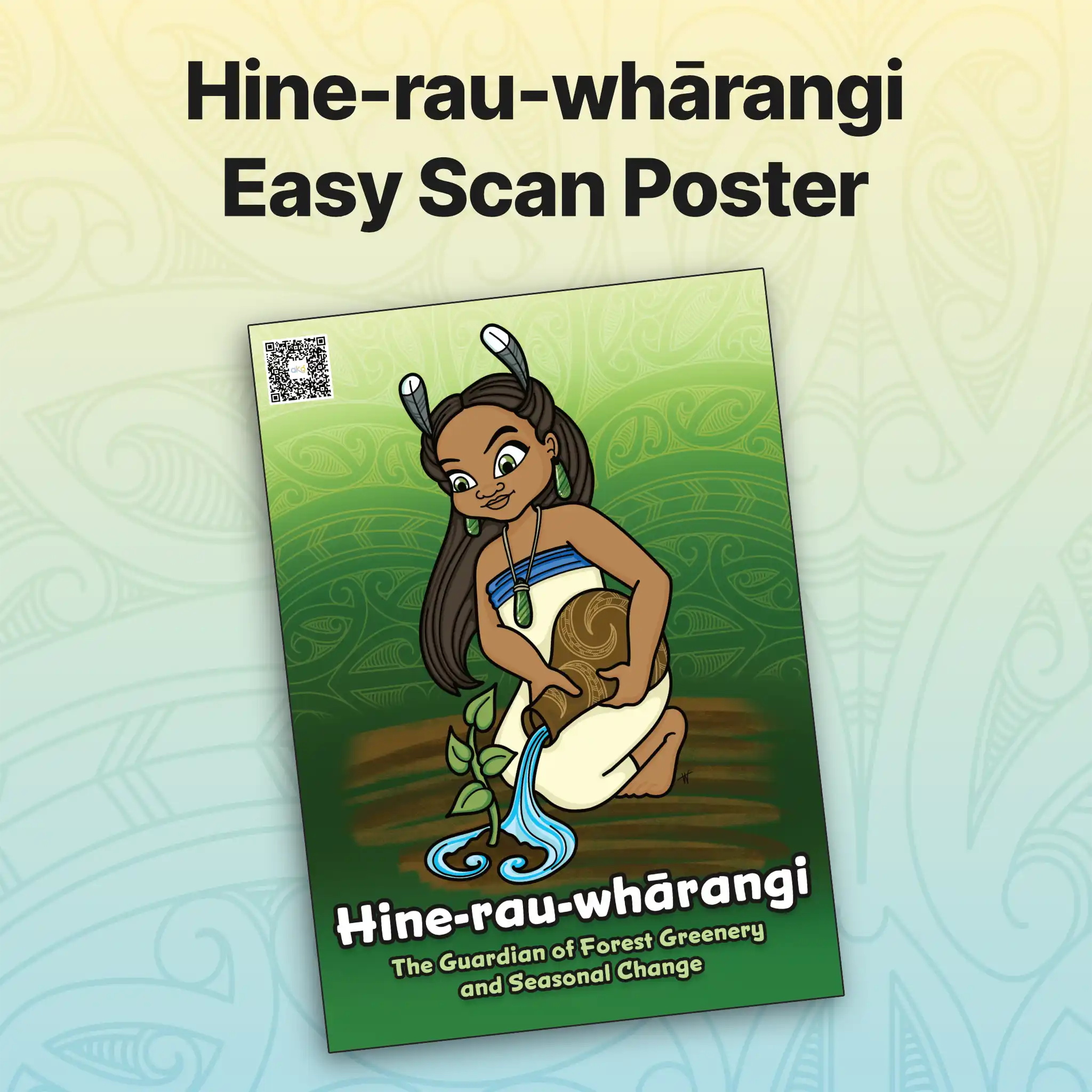 Hine-rau-whārangi Easy Scan Poster