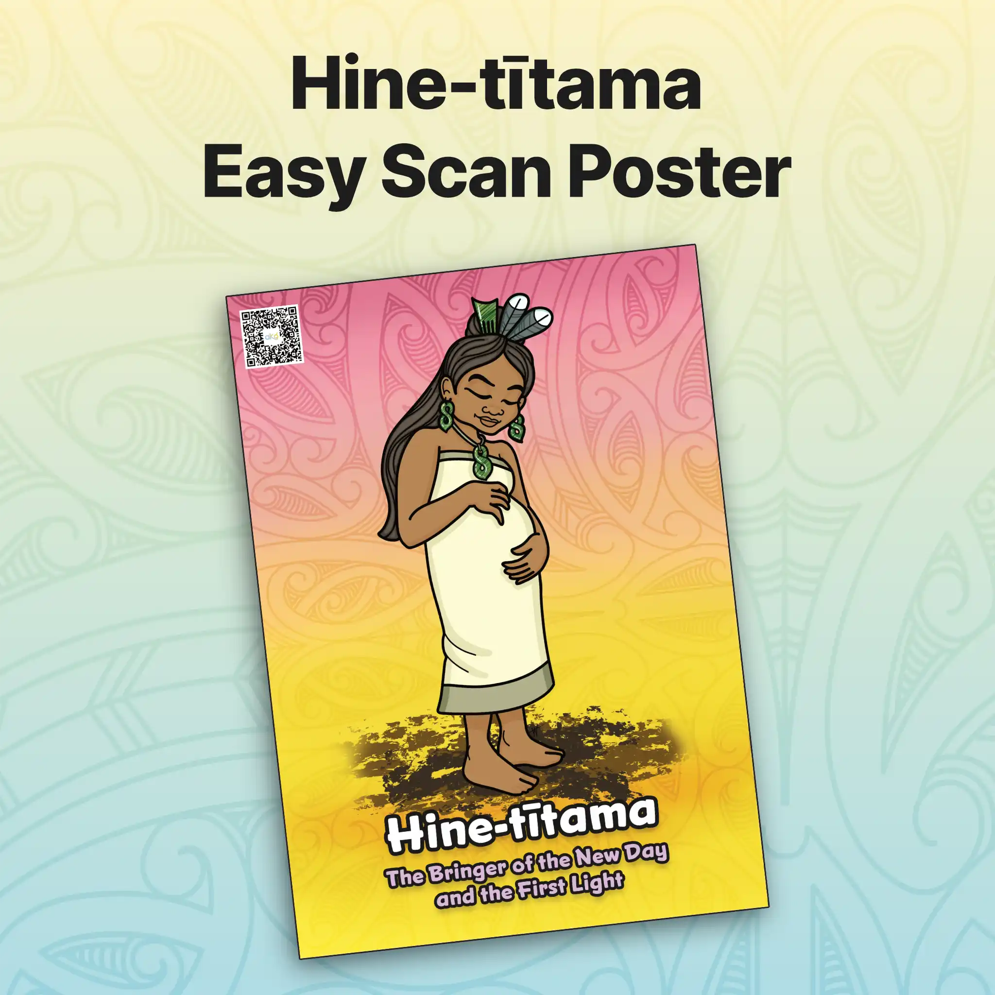 Hine-tītama Easy Scan Poster