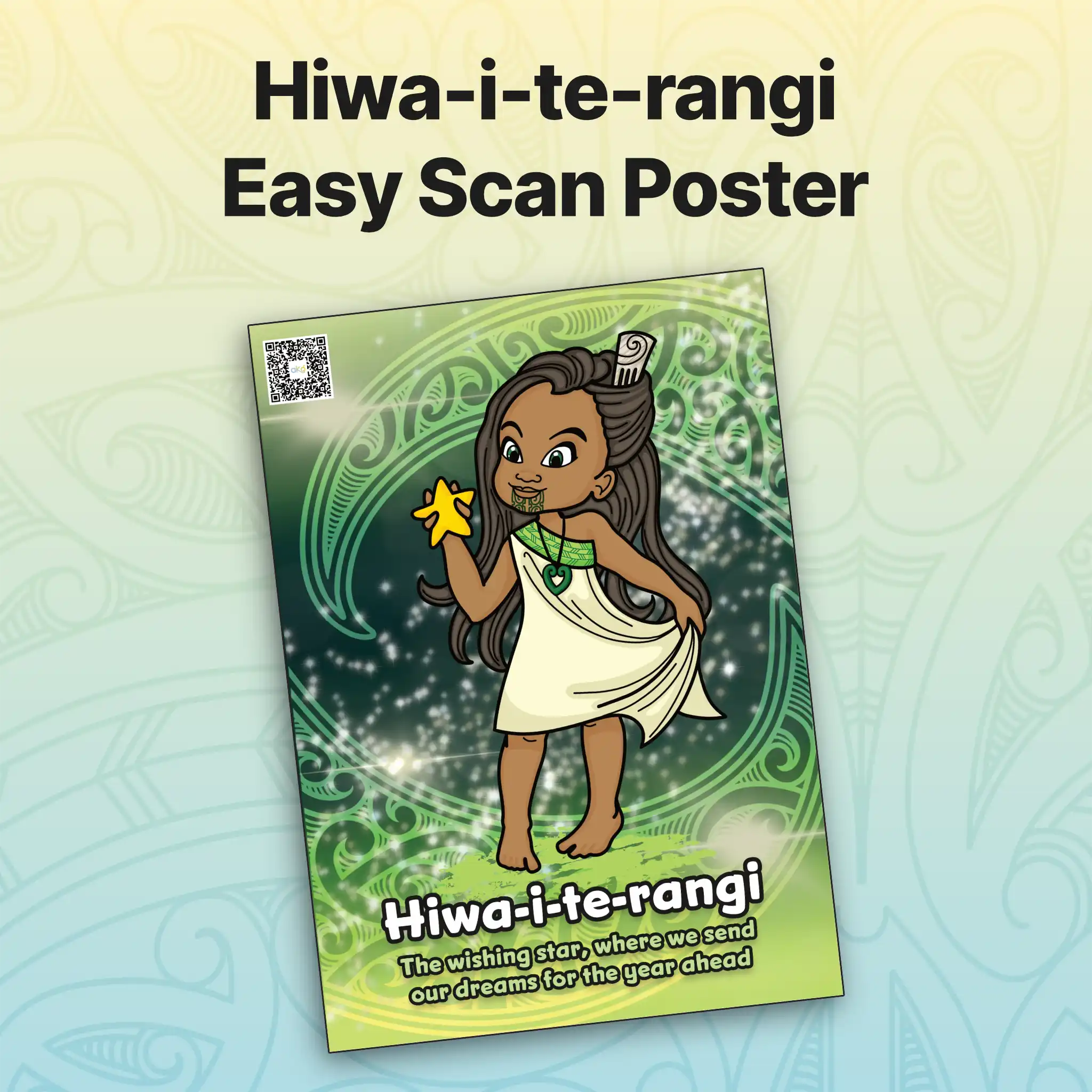 Hiwa-i-te-rangi Easy Scan Poster