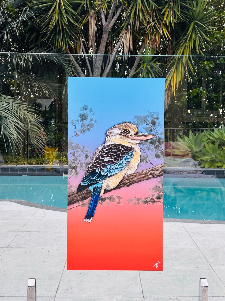 Kookaburra Waterproof Outdoor Wall Art